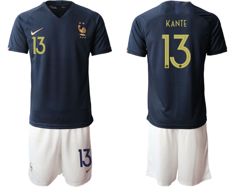 Men 2019-2020 Season National Team French home #13 blue Soccer Jerseys